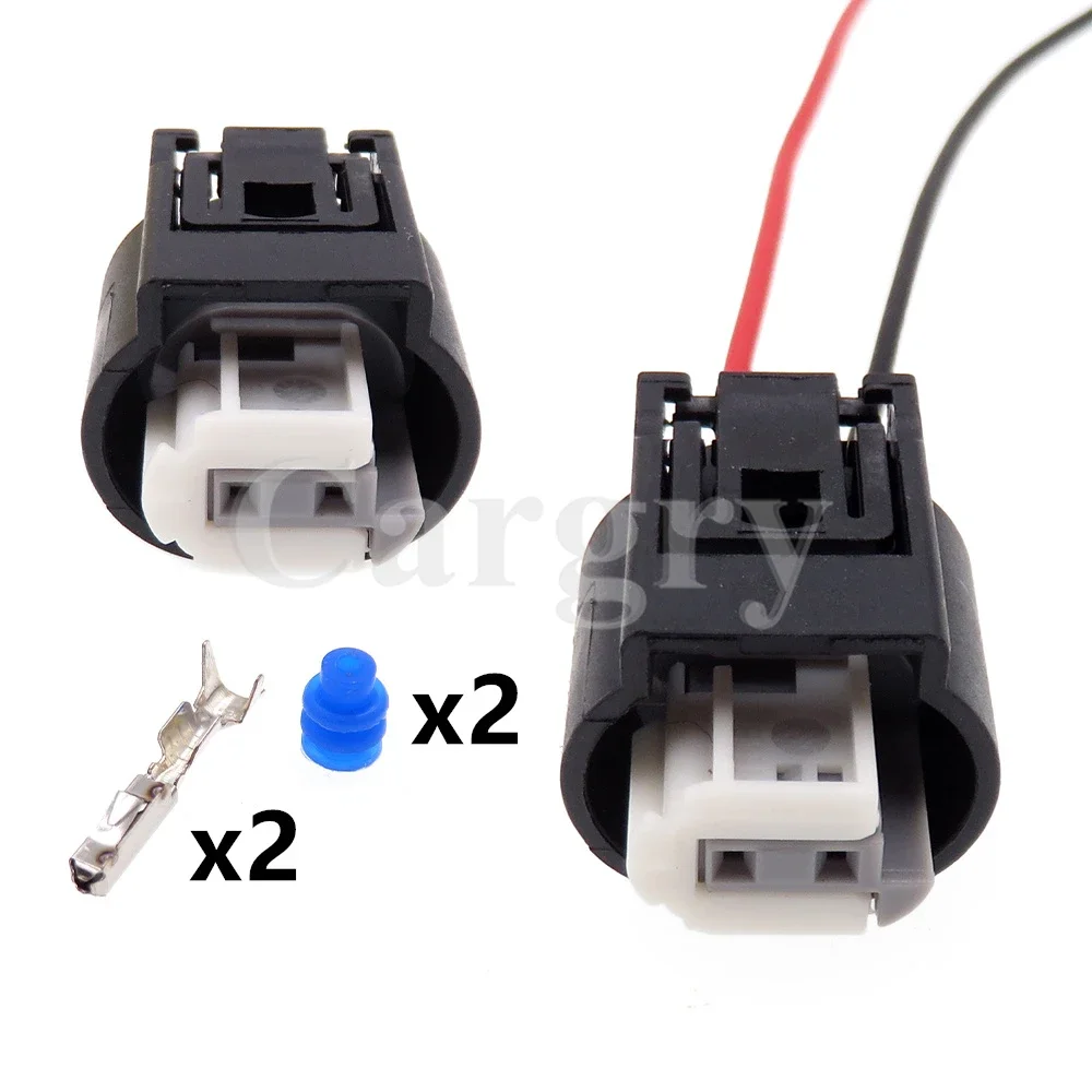 

1 Set 2P 1718555-1 1-968790-2 AC Assembly Car Low Current Waterproof Plug Auto Wire Harness Socket Automobile Parts
