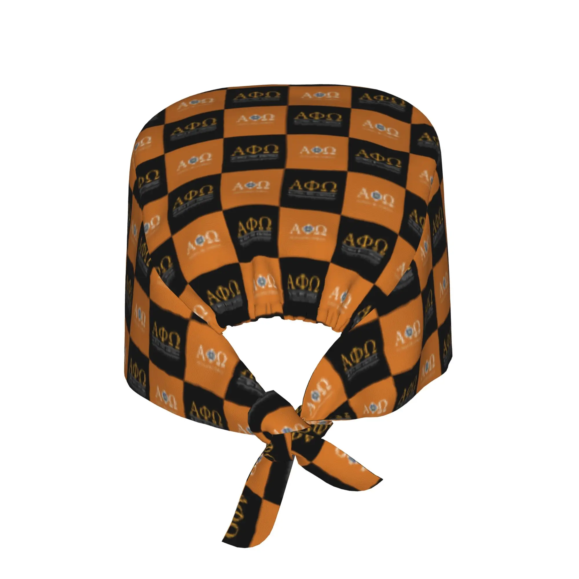 Checkered Plaid APO Cleaning Working Cap Comfortable Alpha Phi Omegas Scrub Cap Surgicals Hat Nurse Scrubs Hat For Dentist