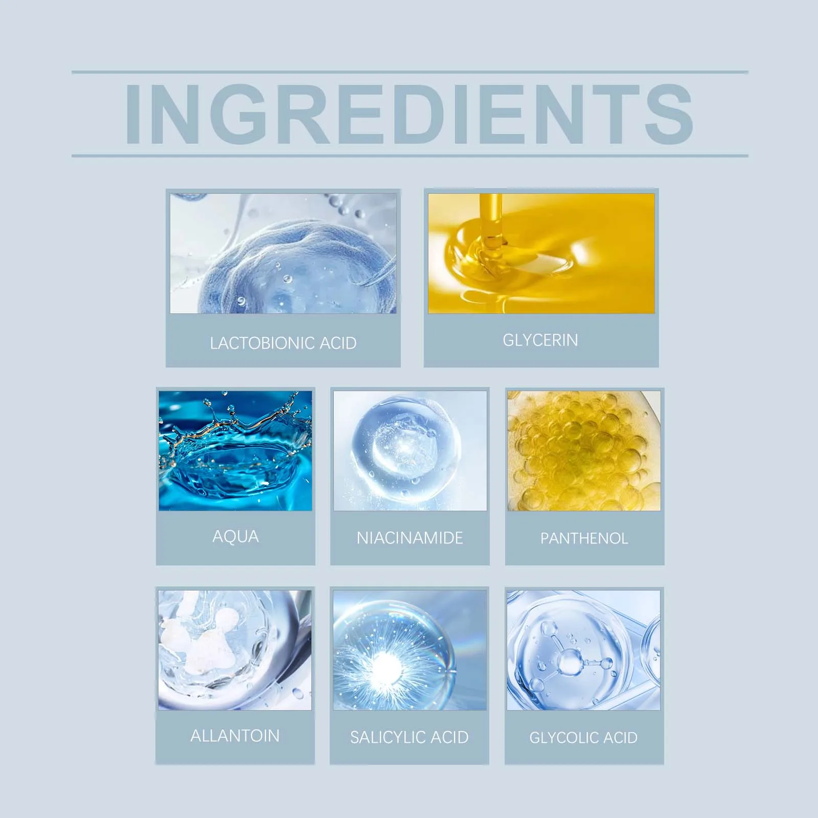 HOYGI Glycolic Acid Toning Solution To Remove Acne Moisturizing Toner Relieve Dry Tired Skin Locks In Moisture Beauty Skin Care