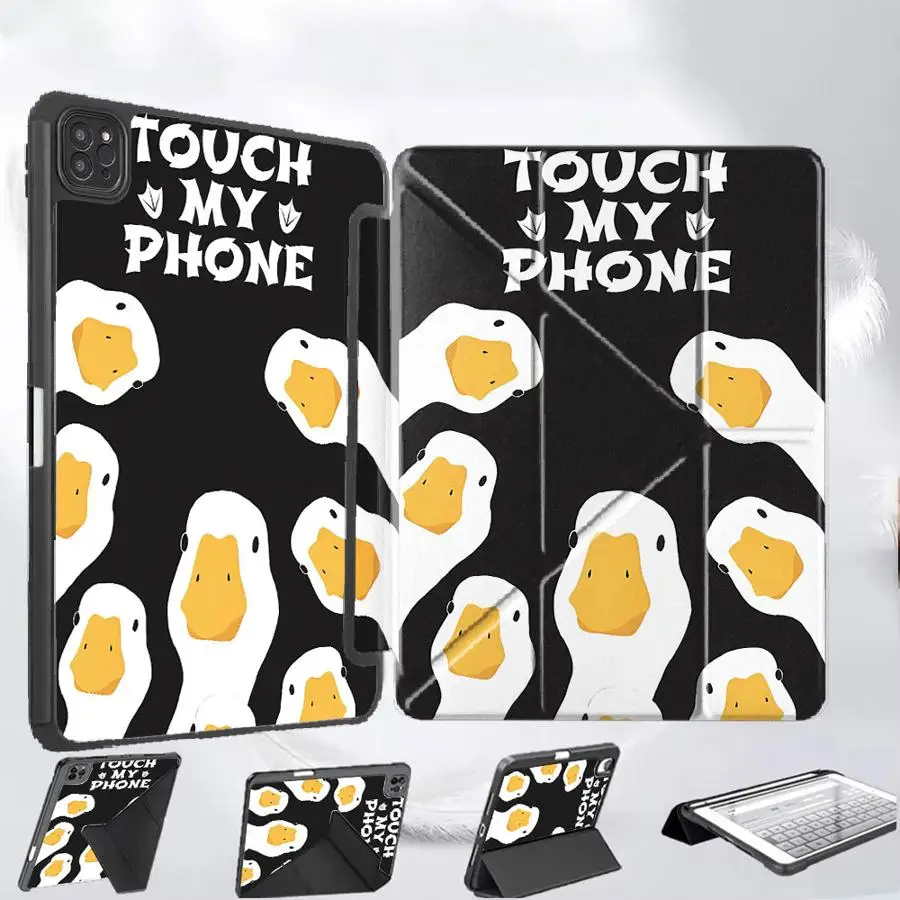 

Cute Duck Tablet Case For iPad Mini 6 7 Pro 11th 10th 9th 8th 7th 12.9inch Pro 2025 Air 4 5 M3 M2 M4 11inch Holder Cover