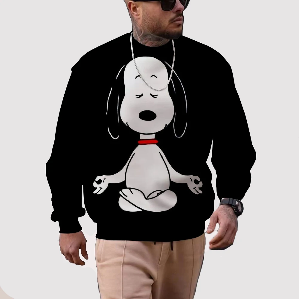 

2024 Hot sale Snoopy 3D Printed Boys and Girls Spring and Autumn New Fashion Hoodies men’ s Adult Street Leisure pullover