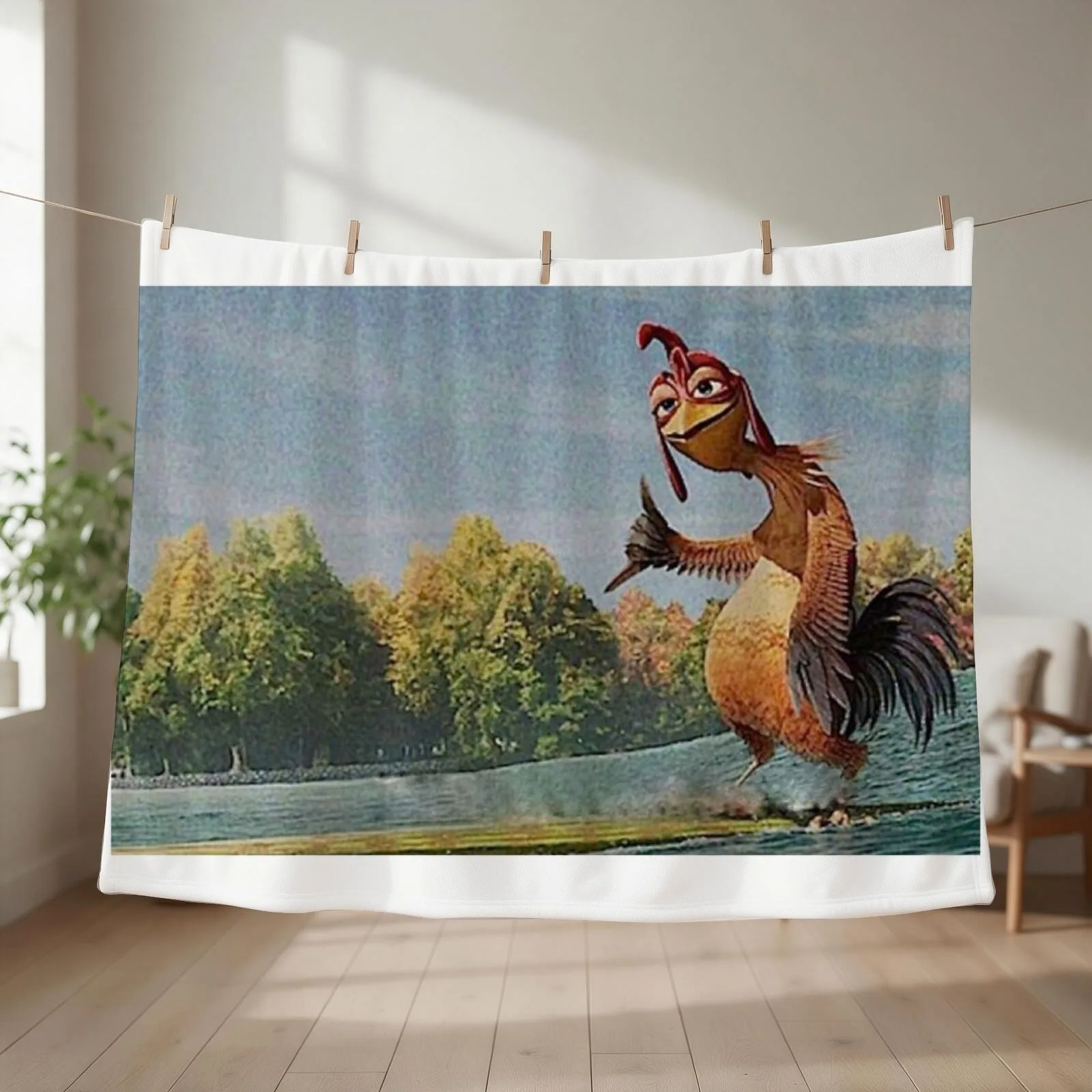 Chicken Joe Throw Blanket couch cozy soft plush fuzzy picnic outdoor blanket