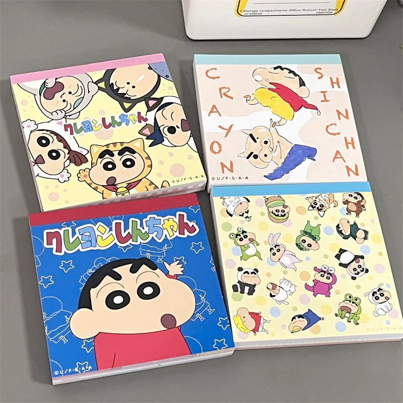 Cartoon Crayon Shinchan Pocket Memo Pad Tearable Non-Sticky Thickened Memo Pad Variety Of Patterns Student Stationery Wholesale