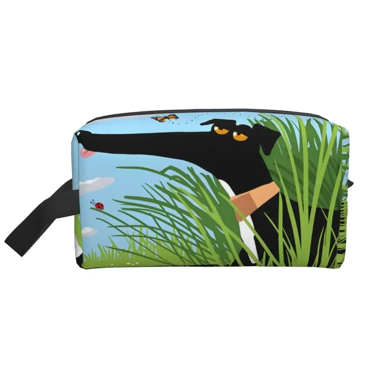 

Custom Summer Hound Travel Toiletry Bag Women Greyhound Dog Whippet Sighthound Makeup Cosmetic Organizer Beauty Storage Dopp Kit