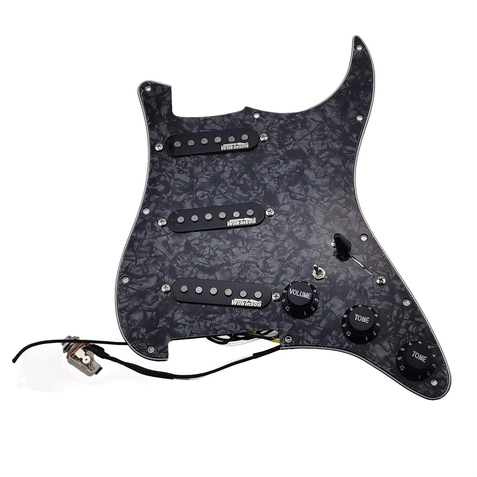 

- Guitar 7-Way type fully loaded Prewired Pickguard Wilkinson SSS Ainico 5 Single coil Pickups Set guitar parts