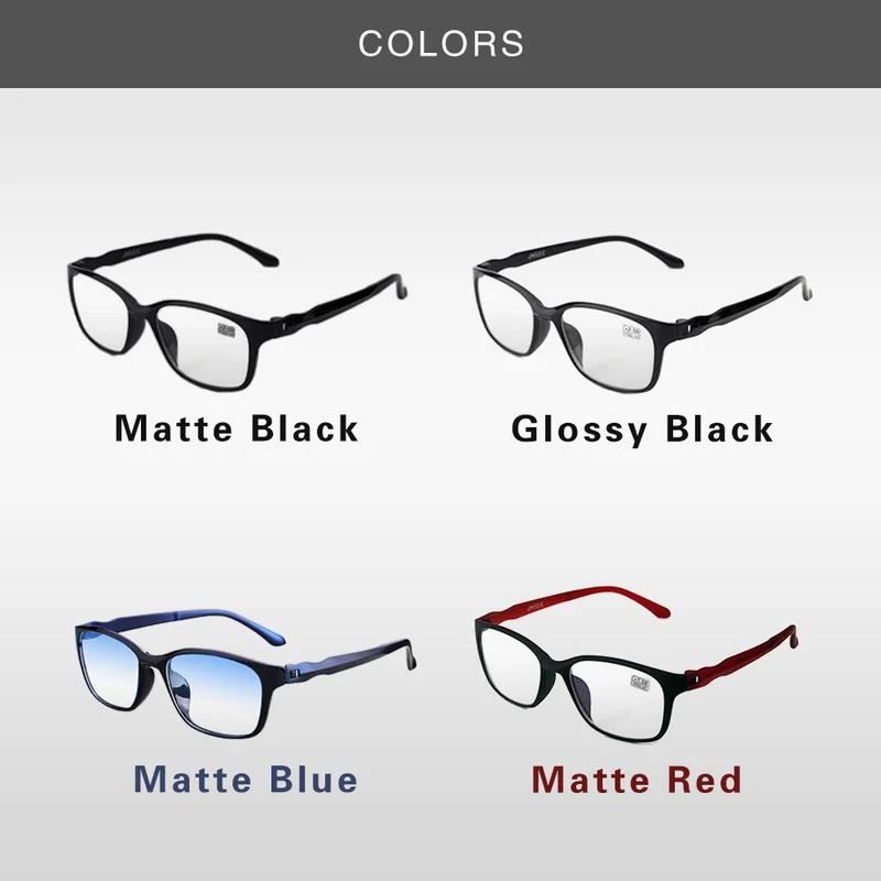 Reading Glasses for Men Anti Blue Light Hyperopia Eyeglasses Business Ultralight Farsighted Eyewear +1.0 +1.5 +2.0 +2.5 To +4.0