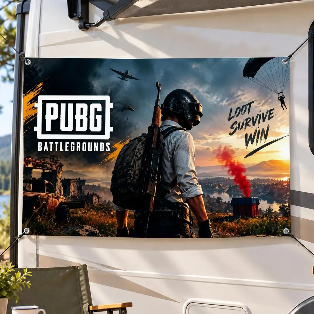 Game Battle Royale PUBG Flags Decorative Flag Banner Indoor Outdoor Garden Yard Patio Party Camping Wall Decor Gift