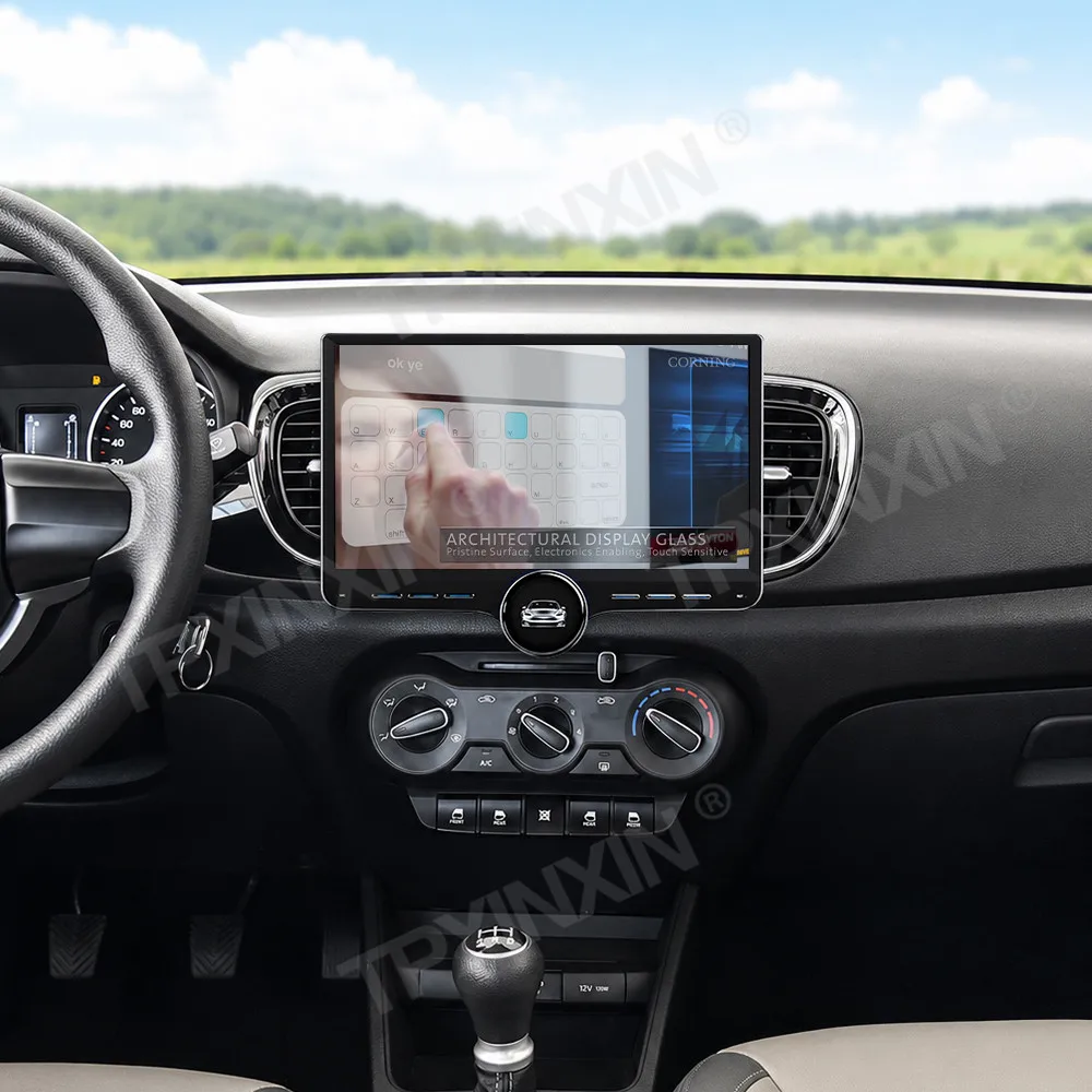 Car Accessories Radio For Kia Pegas 2018-2019 Android Auto GPS Navigation Multimedia Stereo Receiver Head Unit Offline Maps