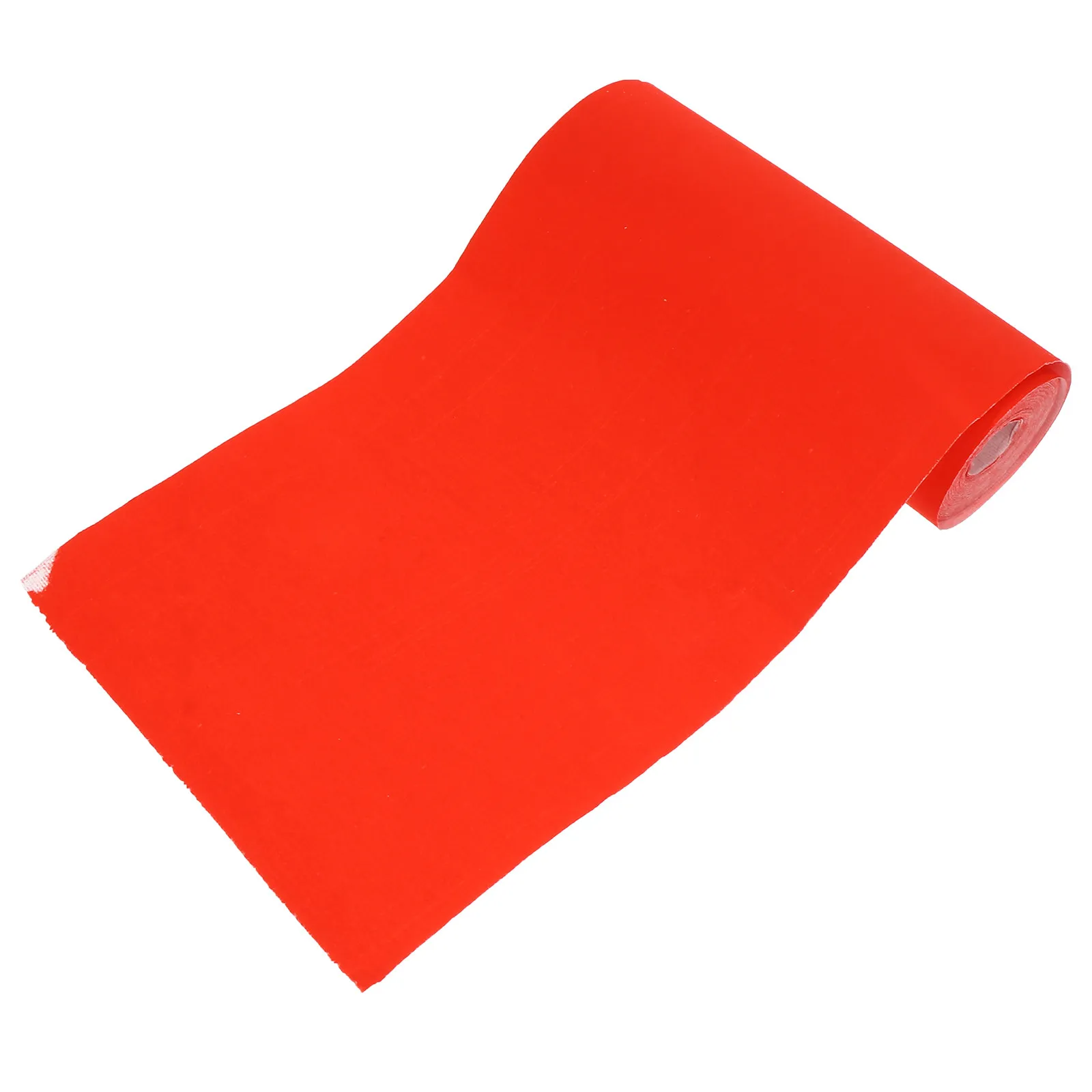

1 Roll Thick Red Xuan Paper Bamboo Pulp Chinese Spring Festival Scroll Paper for Couplets Ink Brush Writing DIY Cutting Soft