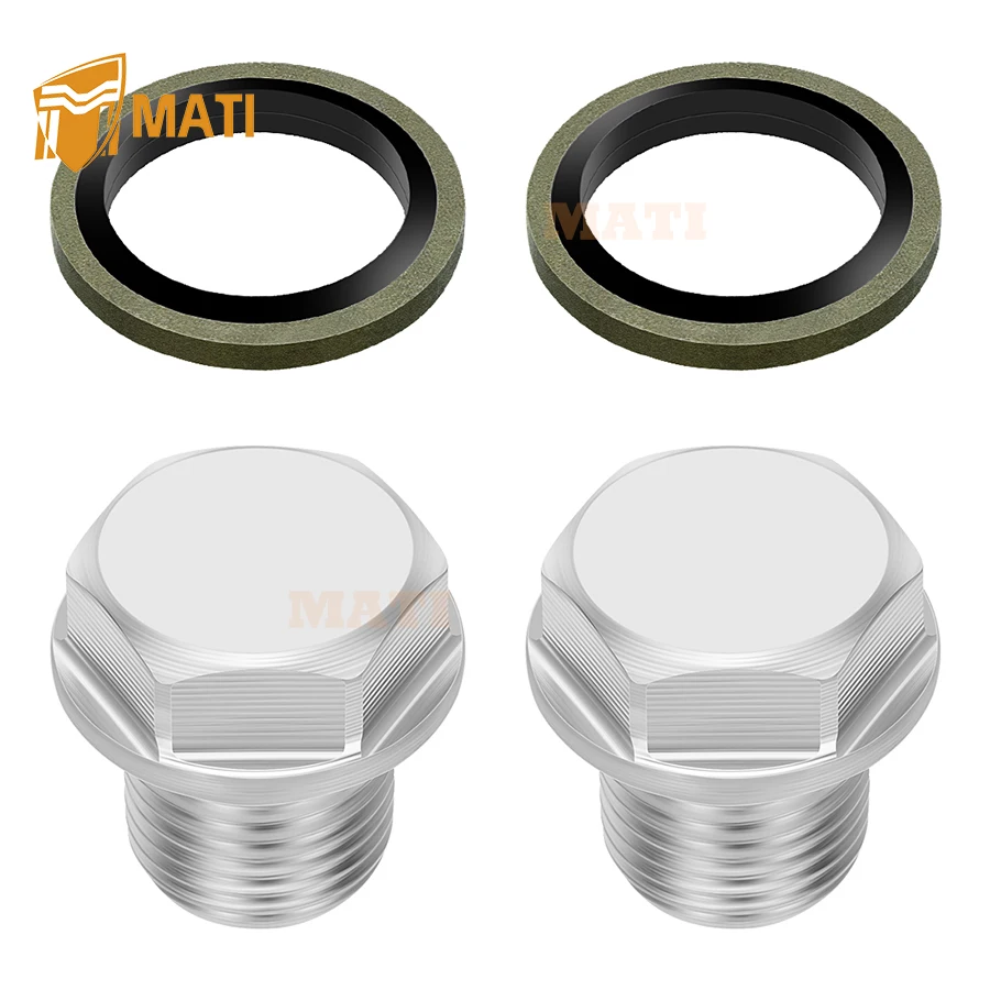 

M MATI Oil Drain Plug & Gasket For Suzuki Crankcase Boulevard C90 VL1500 2015-2017 GS850G/GS850GL 1979-1983 SV1000/S 2003-2007
