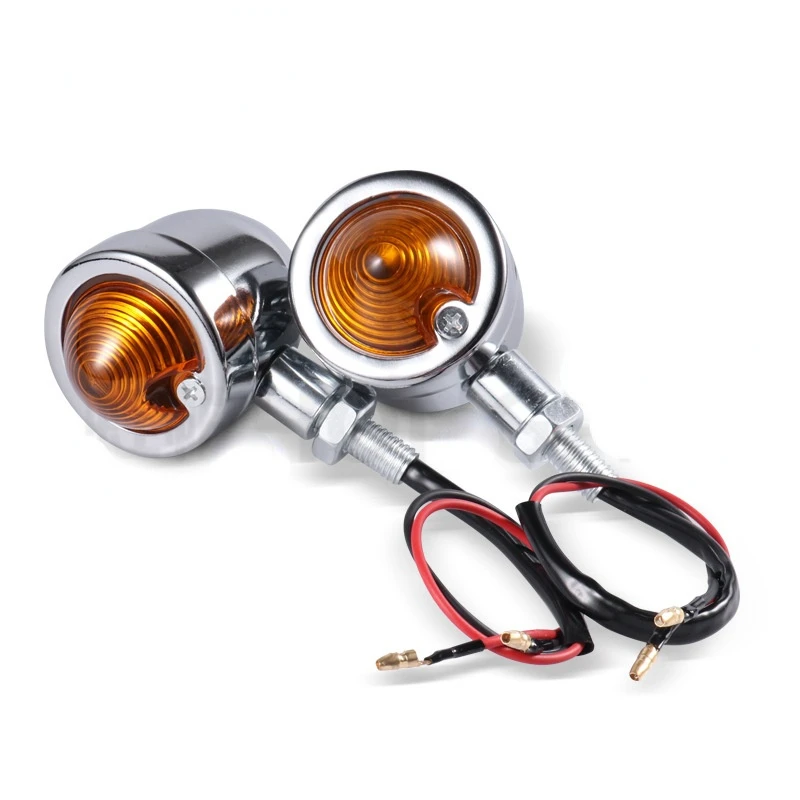 Motorcycle Turn Signal Light Indicator For Harley Copter Cruiser Honda Suzuki Yamaha Shadow Universal 12V Retro Signals Lamp