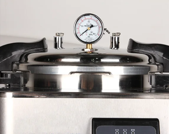 30L Portable Autoclave Sterilizer Stainless Steel Laboratory Sterilizer Automatic Control Cycle Sterilization Program