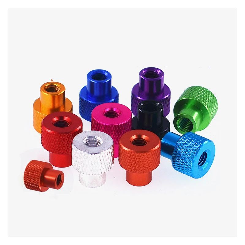 M3 M4 M5 M6 Color Aluminum Knurled Hand Thumb Nuts Full Thread Step Adjustment Fastening Nut