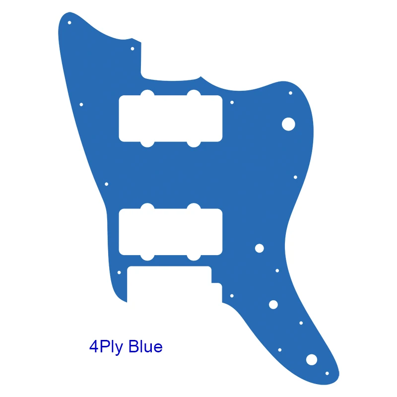 Raspador de substituição feito sob encomenda das peças do homem de fei-para a afinidade jazzmaster pickguard hh humbucker seleção multicolorido