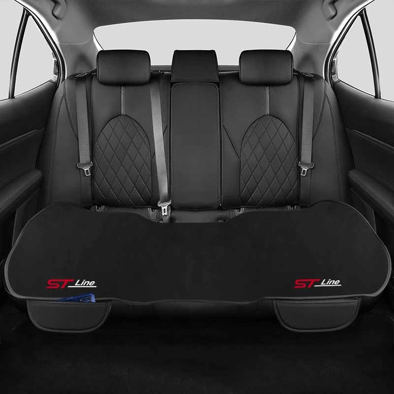 Car Seat Cushion Non-Slip Cover Velvet Plush For Ford ST Focus x 2 3 Kuga FIESTA MONDEO VIGNALE ECOBOOST KUGA Auto Accessories