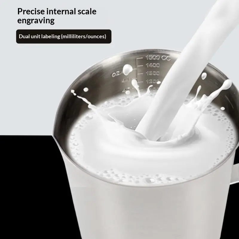 Stainless Steel Measuring Cups Food Grade 500/700/200ml Accurate Heat Resistant For Baking Coffee Brewing Professional Kitchen