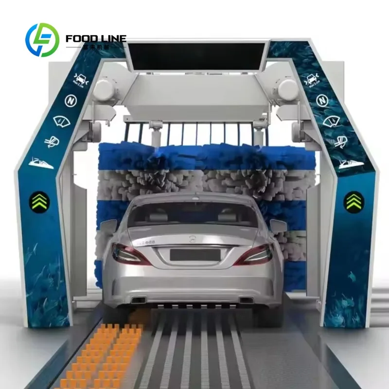 Hot Sale CE Certificate American Tunnel Brush Touchless Automatic Car Wash Machine for Car Wash Customized