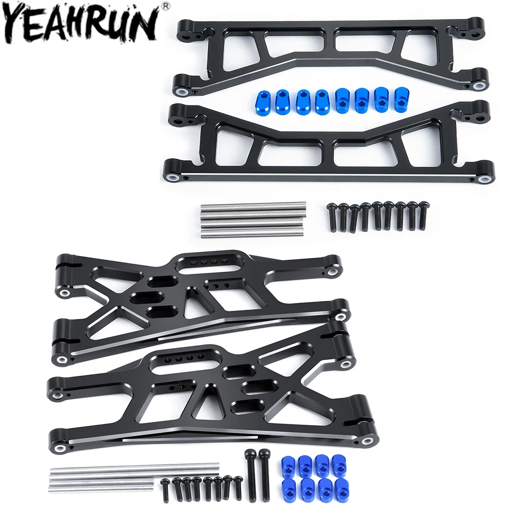 

YEAHRUN металлический передний и задний верхний нижний рычаг подвески для 1/5 X-MAXX Xmaxx 8S RC Buggy Truck, обновленные детали