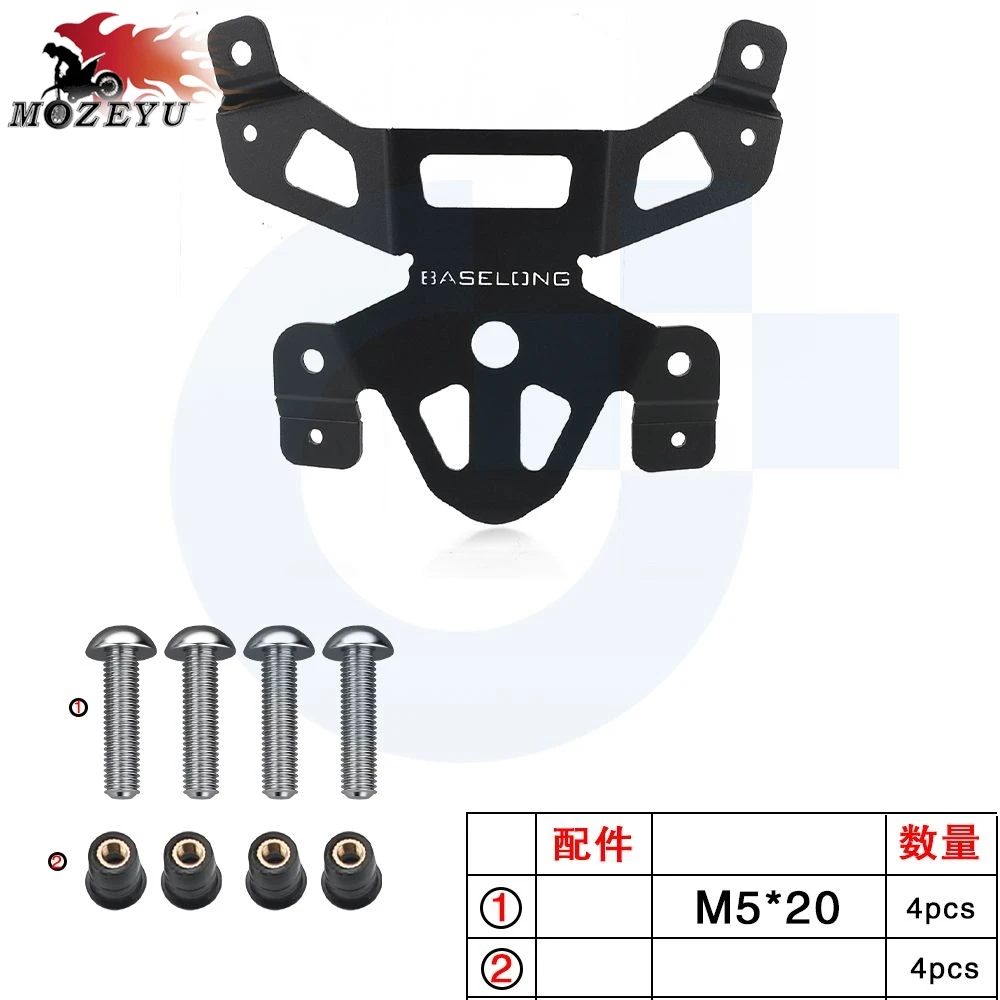 Riser Windshield Bracket For YAMAHA Tracer 9 900 GT Tracer 9GT 900GT 2018 - 2024 Motorcycle Windscreen Holder Extended Support