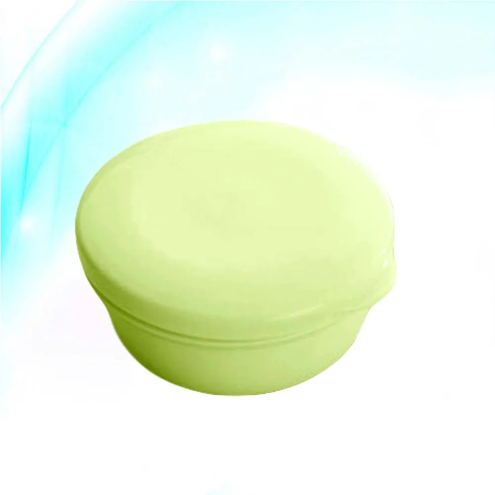 

Portable Soap Box Toiletries Dish with Drain Tray Travel Container Holder Decorate