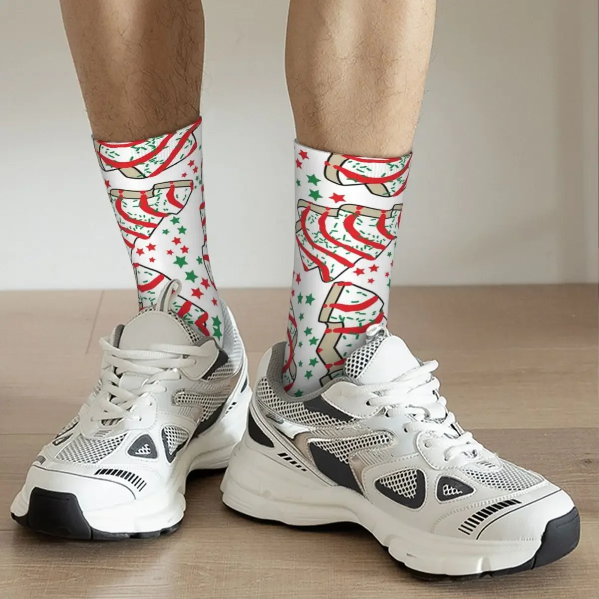 Chaussettes de Noël Harajuku pour hommes et femmes, bas super doux, chaussettes longues toutes saisons, cadeau d'anniversaire, accessoires