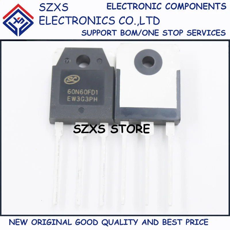 

New Original 5Pcs SGT60N60FD1PN 60N60FD1 TO-3P 600V 60A Power IGBT Transistor In Stock Electronic Components Good Quality