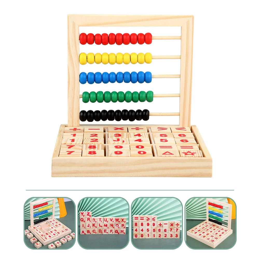 

Counting Rack Arithmetic Abacus Educational Plaything Toy Kids Teaching Aid Math Leaning Cognitive Learning Bead Toys