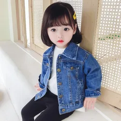 Girls Boys Denim Jacket Korean Style Loose Kids Spring and Autumn Clothing 2024 New Children Jacket Baby Top Fashion Clothing