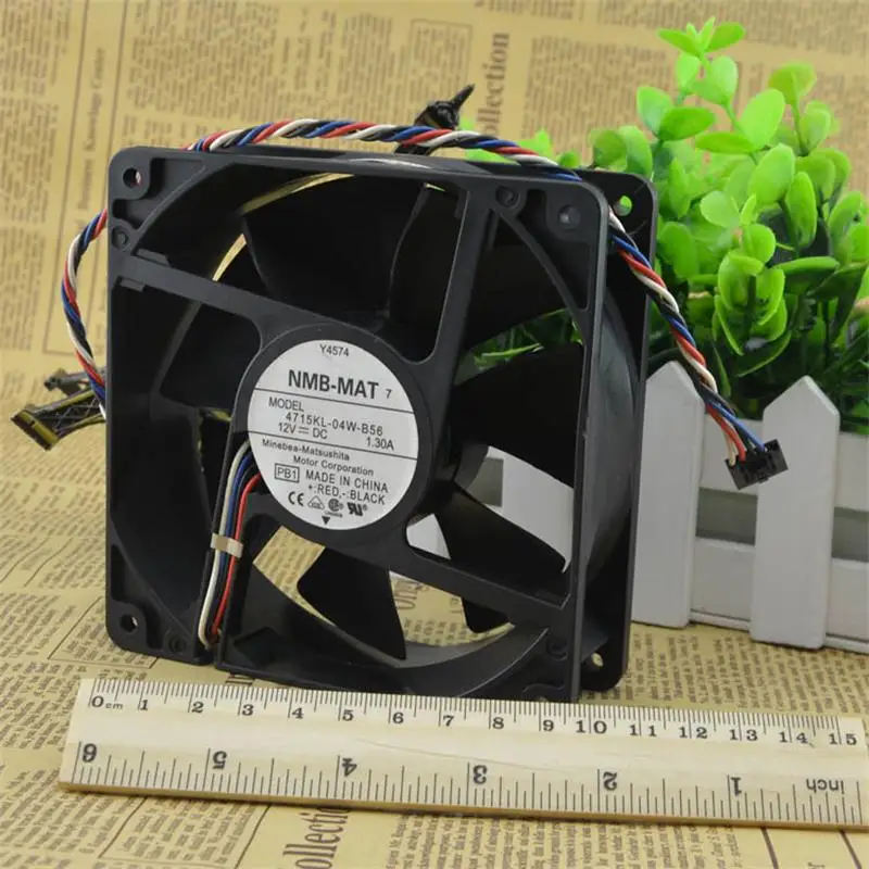 

Cooling Server Fan For NMB 12038 12V 1.3A D8794 Workstation 4715KL-04W-B56 12cm 120x120x38mm