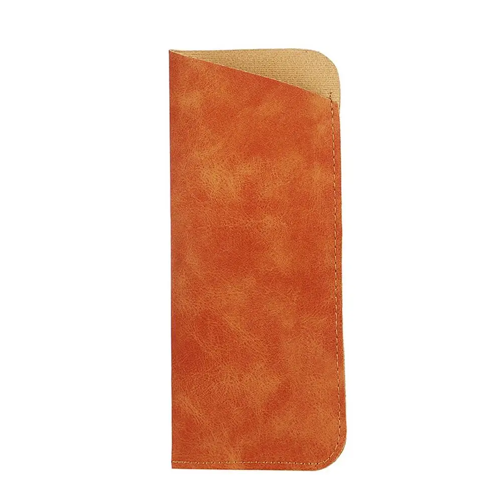 Rectangle PU Leather Glasses Bag Covered Velvet Lining Sunglasses Bag Solid Color Portable Eyeglasses Holder Jewelry Packing