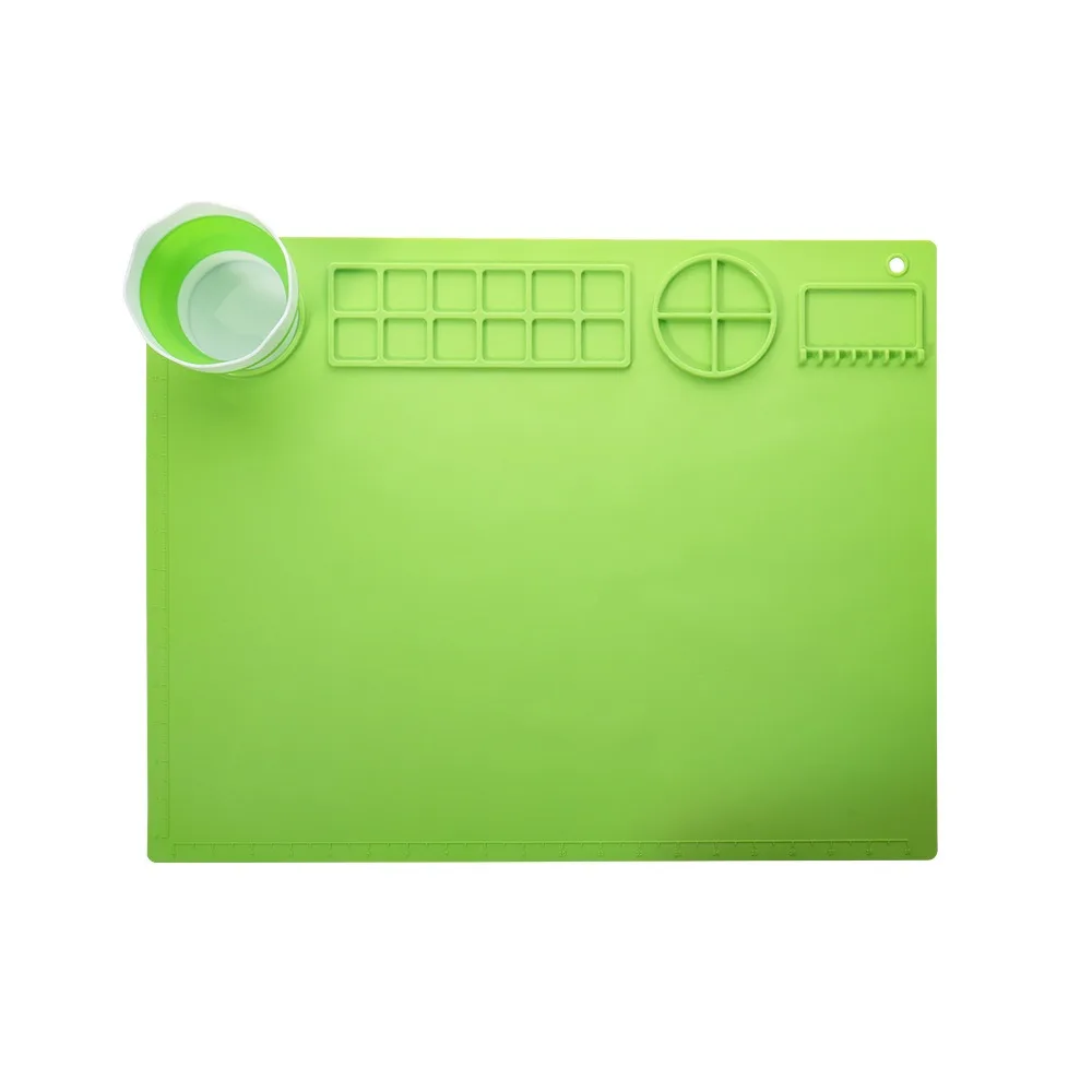 

Silicone Silicone Painting Mat Non-Stick Crafts Art Silicone Craft Mat Scrubbable Creative Graffiti Painting Mat DIY Painting