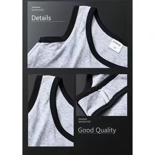 Bandage Chest Binder Tomboy Vest Top Breathable Elastic Chest Breast Binder - Image 3