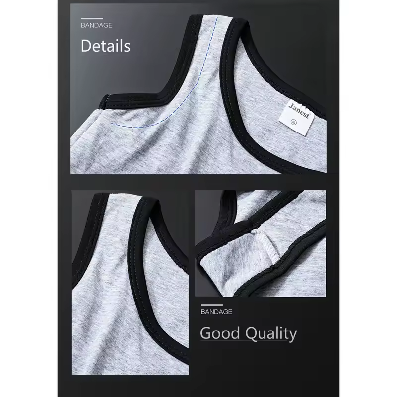 Bandage Chest Binder Tomboy Vest Top Breathable Elastic Chest Breast Binder - Image 3