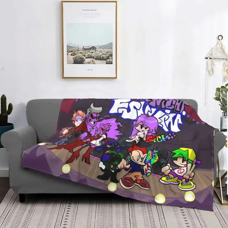 

Friday Night Baby Blankets Coral Fleece Plush Decoration Anime Warm Throw Blankets for Bed Outdoor Plush Thin Quilt
