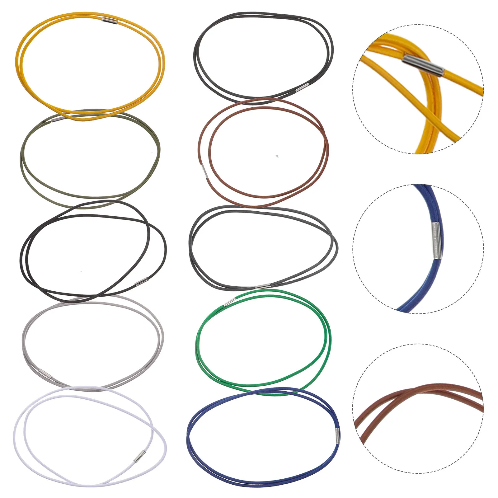 10Pcs Multipurpose Rubber Bands Garbage Bag Securing Strap Elastic Trash Can Liner Holder Reusable for Kitchen Office Bathroom