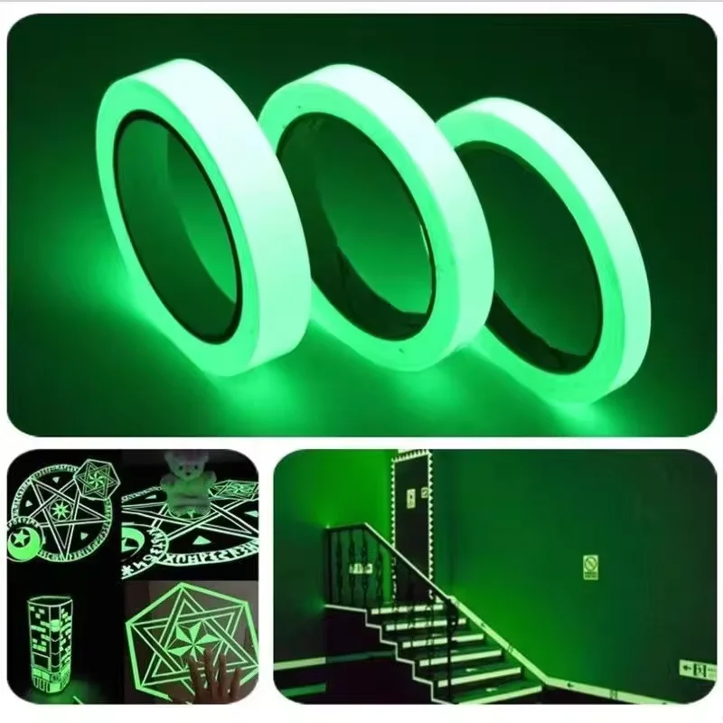 Cuttable Luminous Night Glow Tape, Self Adhesive Waterproof Fluorescent Strip, DIY Craft Furniture Anti-collision Decor Sticker