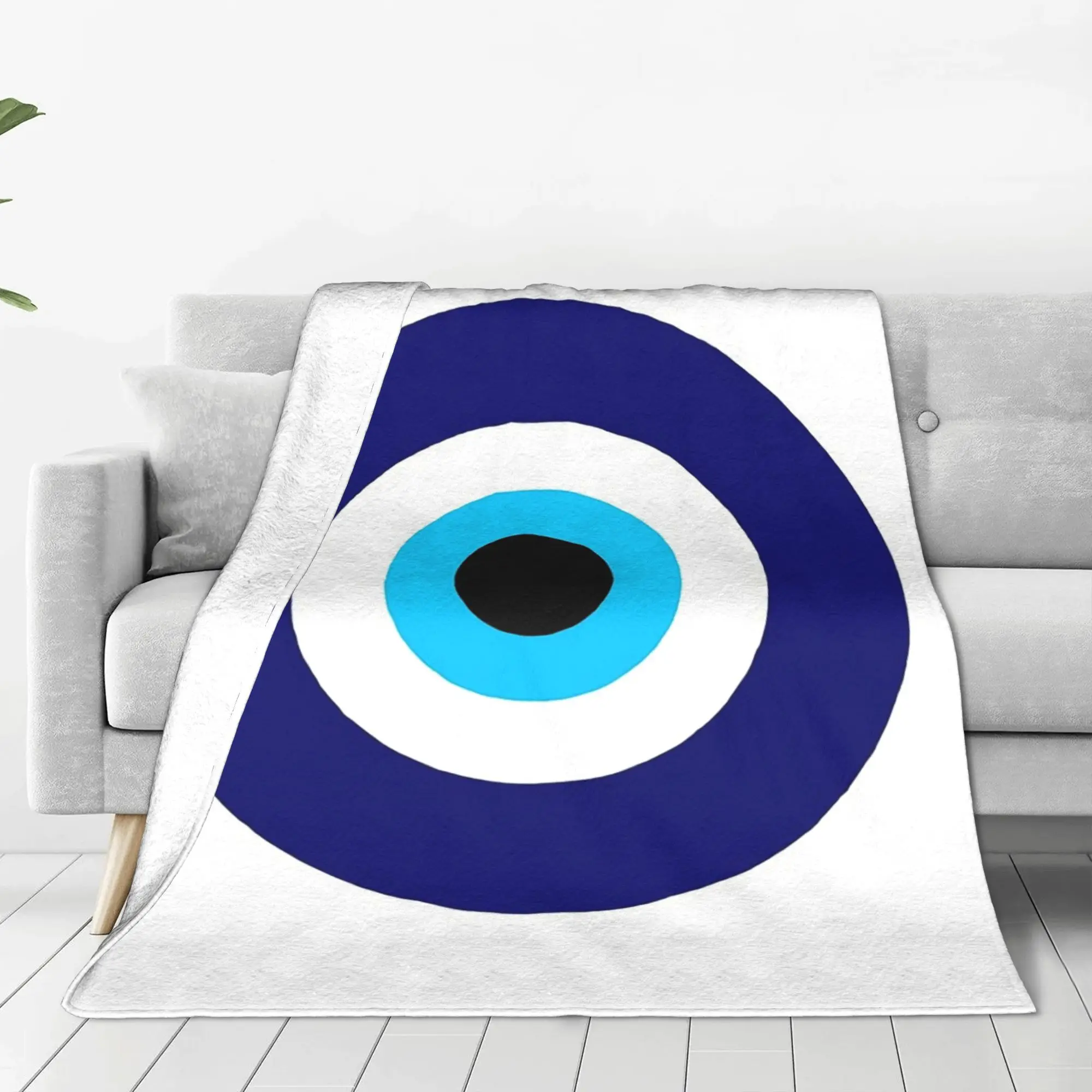 Magic eye five set  Evil ey Blankets Multi-function Flannel Sofa Throw Blanket for Home Bedroom Travel Throws Bedspread Quilt