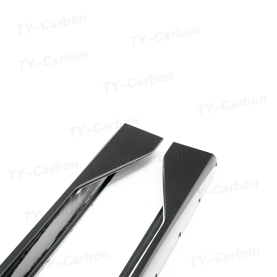 Dry Carbon Side Rock Sill Insert Trim Für BMW M3 G80 M4 G82 G83 Auto Racing Stoßstange Diffusor 2021-2024 MPerformance Bodyki