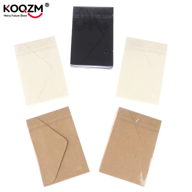 20pcs/set Classical Kraft Blank Mini Paper Window Envelopes Wedding Invitation Envelope Gift Envelope