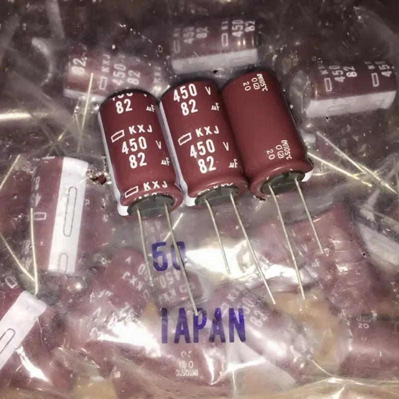 5PCS 82UF 450V black diamond capacitor 450V 82UF 18X35 KXG high frequency low resistance 105 degrees view 3