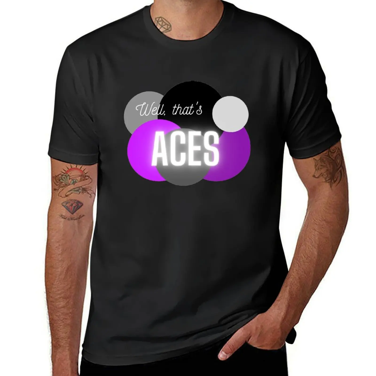 Aces T-Shirt hippie clothes oversizeds summer top t shirts men