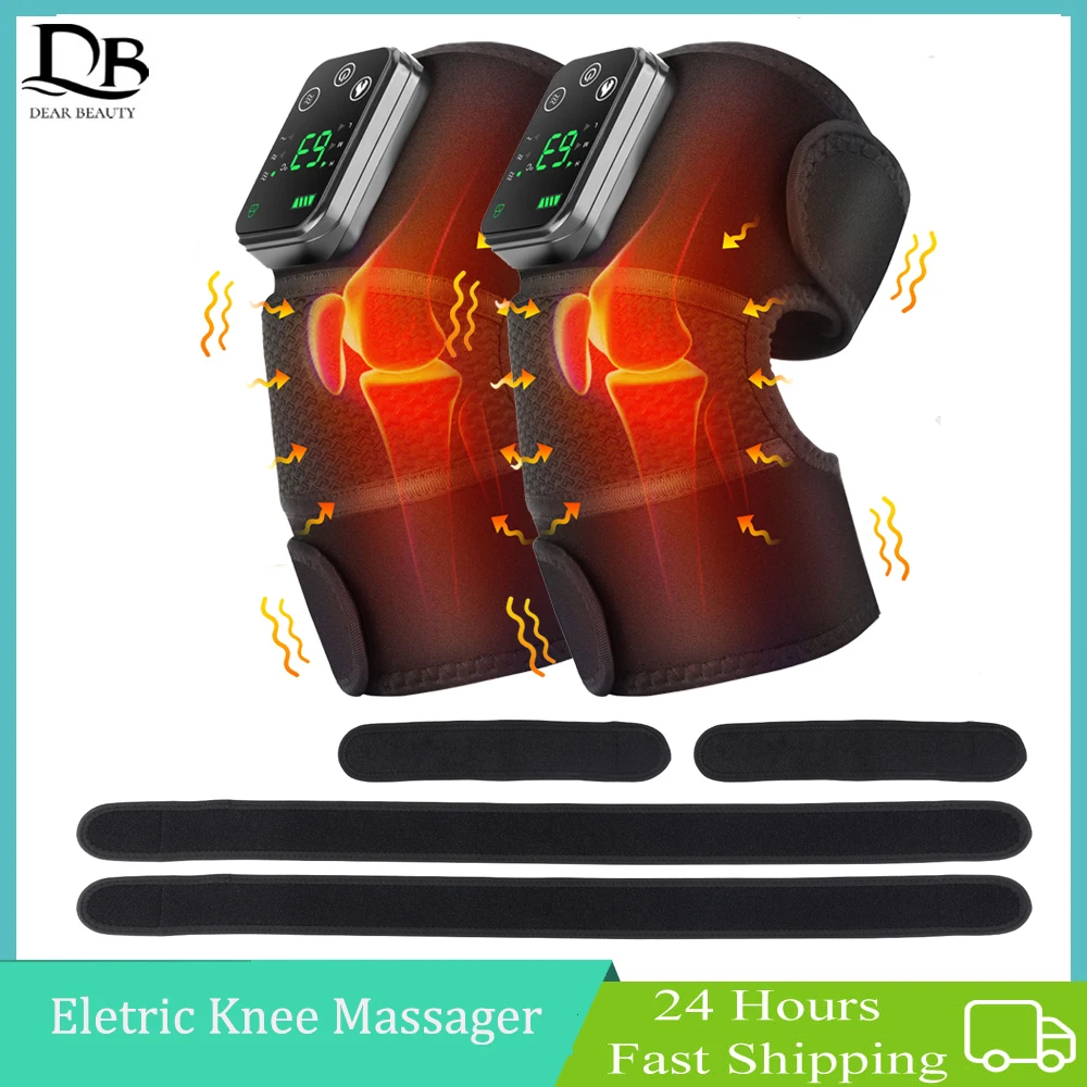 

3 In 1 Heating Eletric Knee Massager For Elbow Shoulder Leg Joint Arthritis Pain Relief Vibration Physiotherapy Knee Pad Massage