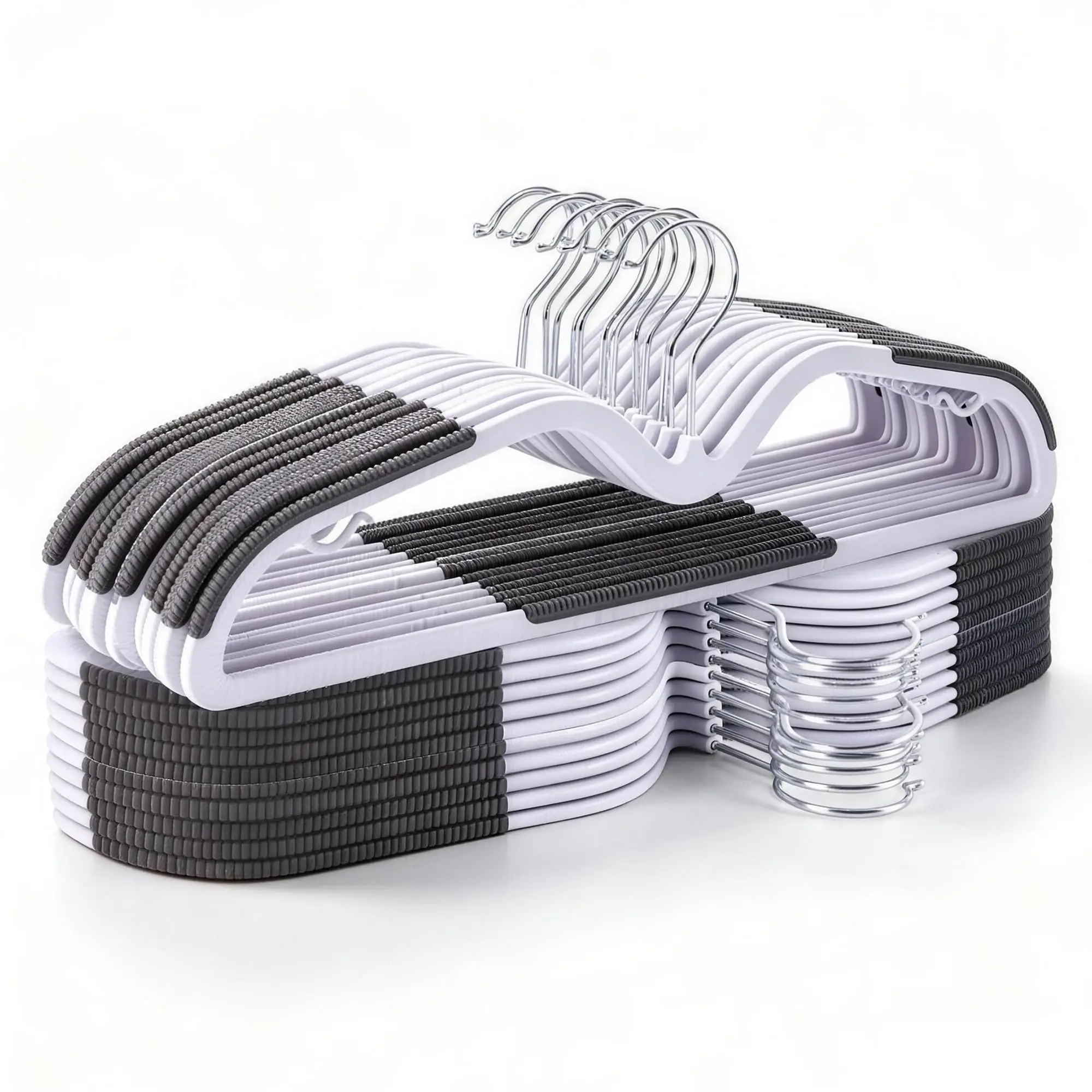 Short Necked Coat Hangers, Non-Slip, Anti-Bulging, Mark-Free, Anti-Shoulder Angle, Recommended by Professional Coat Organizers