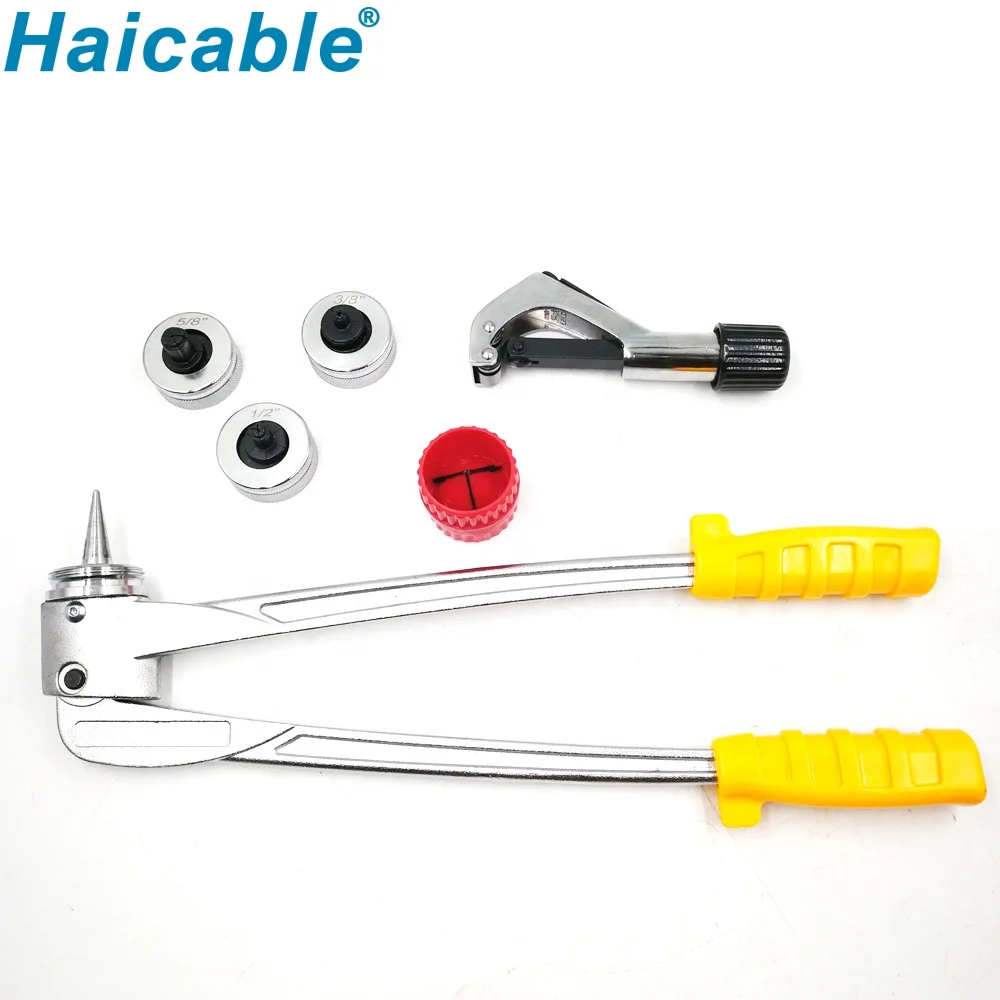 

Haicable KBT Certified High Quality Air Conditioner Punch Flare Tool Tube Expanding Tool Kit PC-100L