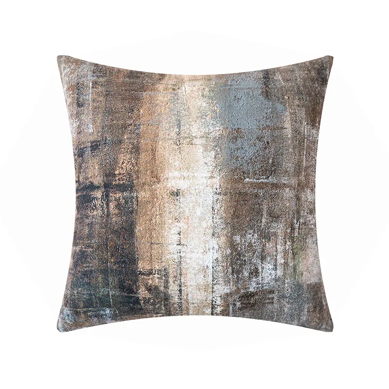 Throw Pillow Covers Modern Home Art Decor,18x18Inches Pillow Cases Decorative, Abstract Oil Painting Pillowcases