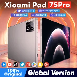 MI Pad 7 Pro Tablet, Snapdragon 8gen2, HD, 4K, Android 14, 16GB + 1T, 10000mAh, 5G, Dual SIM, WiFi, GPS, PC, Original, Novo, 2022