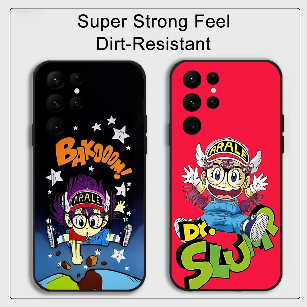 Cartoon Dr Slump Arale Phone Case Samsung S series s20 s21 s22 s23 s24 FE Plus Ultra TPU Soft to Skin-friendly case