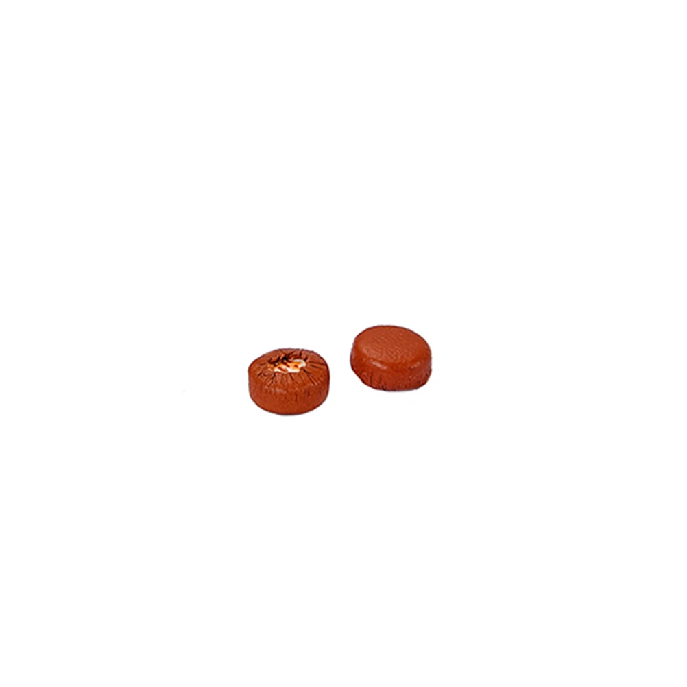 

20 Pcs Saxophone Cushion Brown Sheepskin Pad Repair Accessories Hard Felt Cardboard Backing for Saxophone