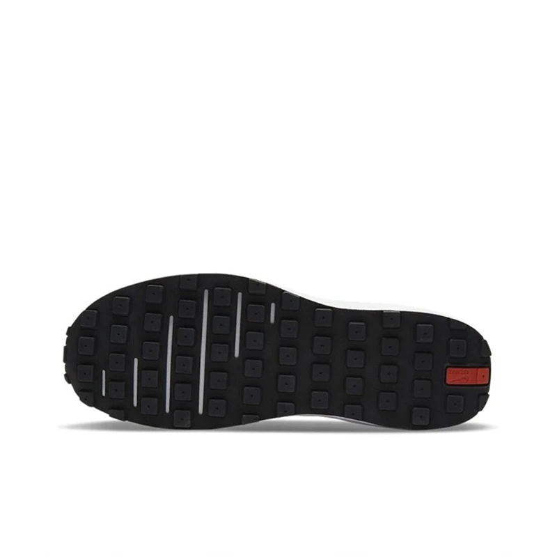 Original New Arrival Nike Waffle One Men\'s Running Shoes Wear Resistant Shock Absorption Breathable Gray White Sneakers DA7995