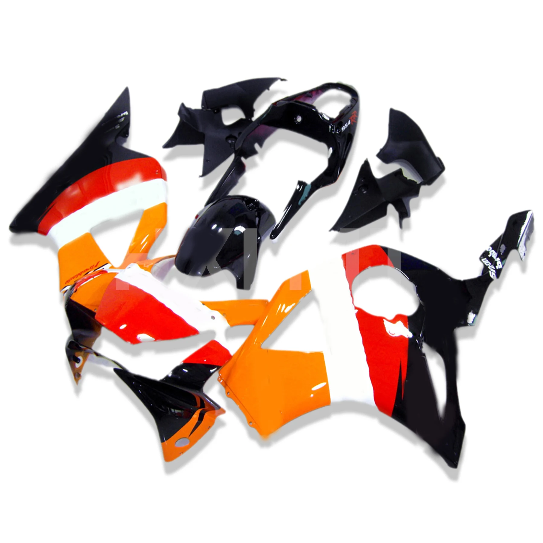 Injection Body For HONDA CBR 900 954 White Black RR CC 954RR 900RR CBR954 RR CBR954RR 02 03 CBR900RR 2002 2003 Fairing